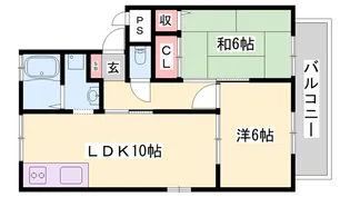 ロイヤルシャルム土山【1階】の間取り