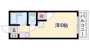 オリーブガーデン【105号室】の間取り