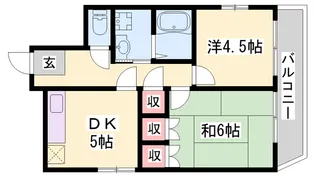 ロイヤルハセガワⅡ【603号室】の間取り