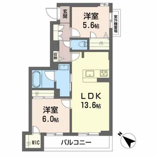 シャーメゾン小久保【302号室】の間取り