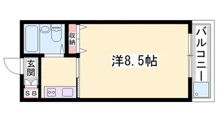 ムトーハイツ【13号室】の間取り
