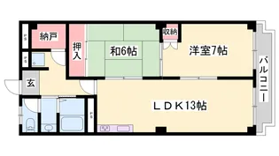 ハイツ柳井【2階】の間取り