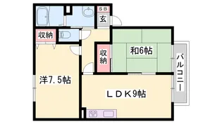 パルクフォンテーヌ【2階】の間取り