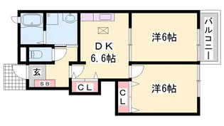 リッツハウス ヴィラ【1階】の間取り
