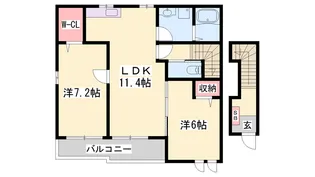 アルページュ【2階】の間取り