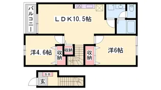 1&3アベニューC【2階】の間取り