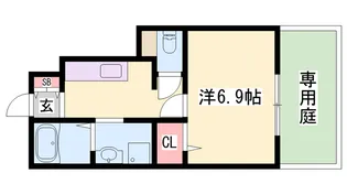 ヴィンヒル23【1階】の間取り