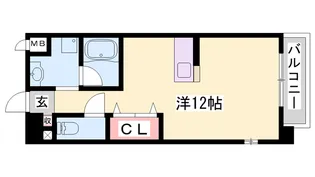 ベルメゾン・エグレット【4階】の間取り