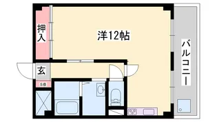 飾磨中村コーポ【2階】の間取り