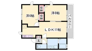 ハイム城山【2階】の間取り