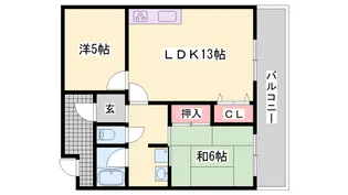 アーバンアーク【204号室】の間取り