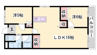 東山ハイツ【306号室】の間取り