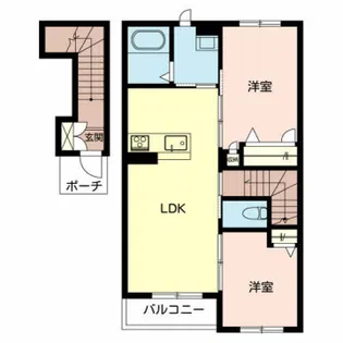 豊永レジデンス【2階】の間取り