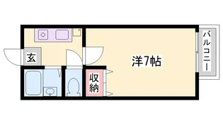 クリエイト天満【A101号室】の間取り