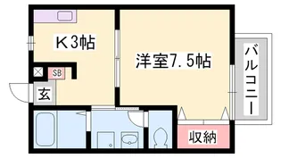 ハイツセイリュウ【2階】の間取り