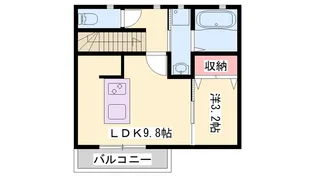 Kレジデンス駅前通II【2階】の間取り