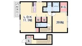 ブリーズ アレイ【2階】の間取り