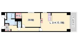 キャッスルコート龍野町【4階】の間取り