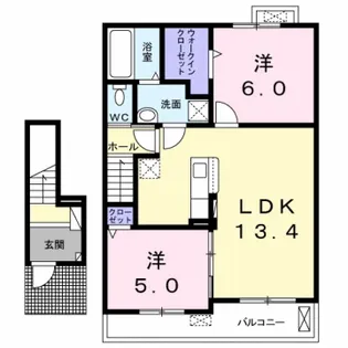 リヴェール西脇【2階】の間取り