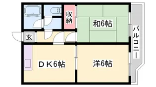 ボナールFUJI【205号室】の間取り