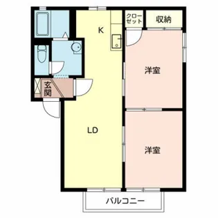 シャーメゾン東延末【201号室】の間取り