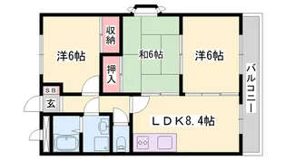 プラスパァ・F【2階】の間取り