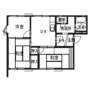 タウニィ千木【101号室】の間取り