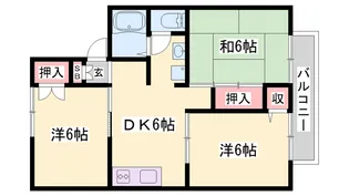 セジュール巽【A103号室】の間取り