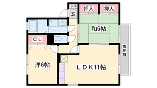 プランドール・のぞみ【1階】の間取り