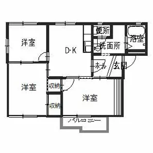 サニーコーポ【2階】の間取り