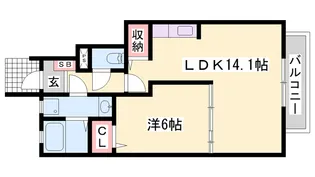ソレアード・ハイム【1階】の間取り
