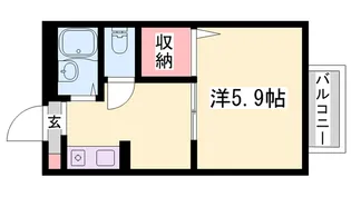 加東市上中(フレンドリー 上中)【1階】の間取り