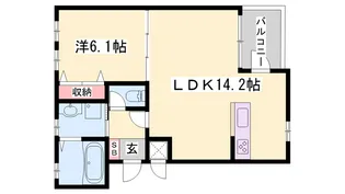 OA FLAT車崎【2階】の間取り