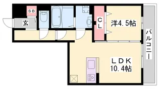 ロータス長町B棟【3階】の間取り