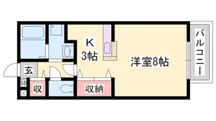 プランドール中広【2階】の間取り