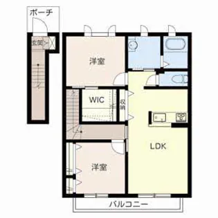 エミマリー川西台【2階】の間取り