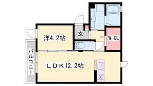 サニーハイツ青山【B303号室】の間取り