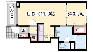 スマイルタウンA【1階】の間取り