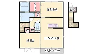 サニーコート加佐弐番館【2階】の間取り