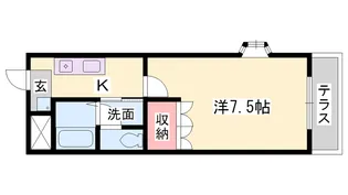 カサミラドール・クレマ【1階】の間取り