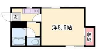 メゾンキンセイ【201号室】の間取り