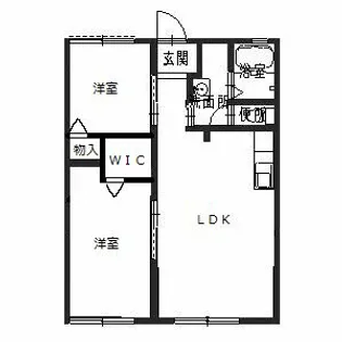 シティーリバーサイド【1階】の間取り