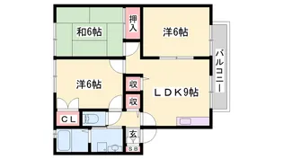 サニーコート岡崎【101号室】の間取り