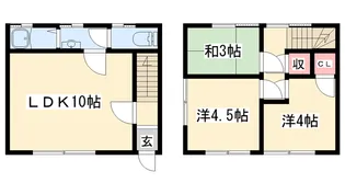 兵庫県神崎郡市川町神崎【一戸建】の間取り