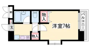 リバーパーク・北条【205号室】の間取り