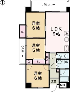 リーベンハイツ【604号室】の間取り