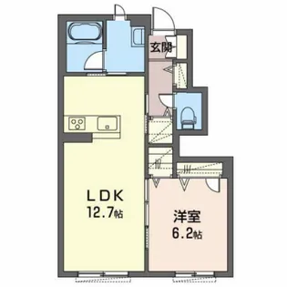 Ange Maison下戸田【102号室】の間取り