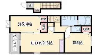 シン.シン.ハウスD【2階】の間取り