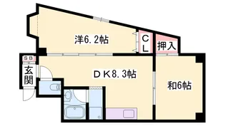 ファーストイン英賀保駅前【305号室】の間取り