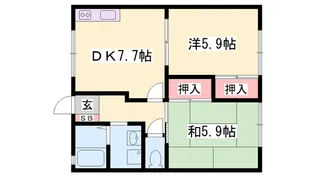 アコーデリア元禄【2階】の間取り